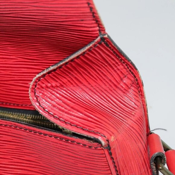 LOUIS VUITTON Epi Saint Cloud GM Shoulder Bag Red M52197 LV Auth 137330 - Picture 14 of 16